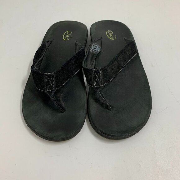 Chaco Men's Suede Leather Outdoor Thong Flip Flop Sandals Size 13 - Picture 9 of 12